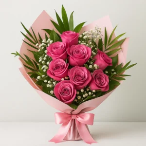 باقة ورد وردي طبيعي، بوكيه ورد وردي، باقة ورود رومانسية، هدية ورد طبيعي، باقة ورود للمناسبات، باقة ورد فاخر، هدايا ورد السعودية، توصيل ورد طبيعي