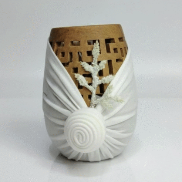 توزيعات مباخر – 12 قطعة مع تغليف قماش حسب الطلب