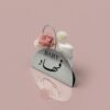31-1 ورد طاولة خدمة ستيل فضي باسم حسب الطلب مع علبة للمناديل | ورد روزا